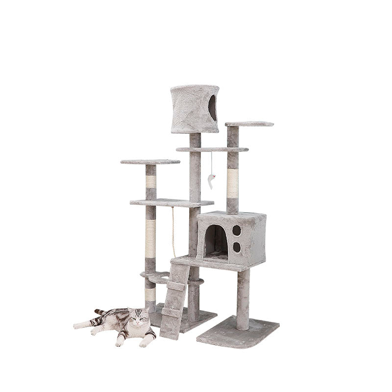 60 inch large cat tower condos for multiple cats