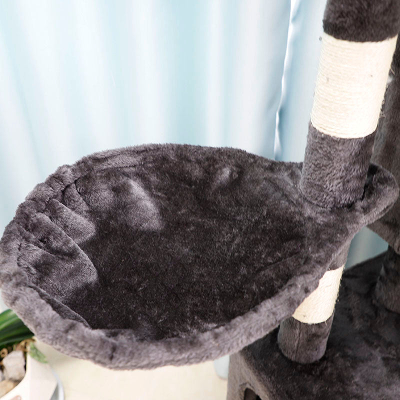 62 inch plush cat tree with 2 condos