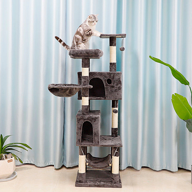 63-inch cat activity center for multiple cats