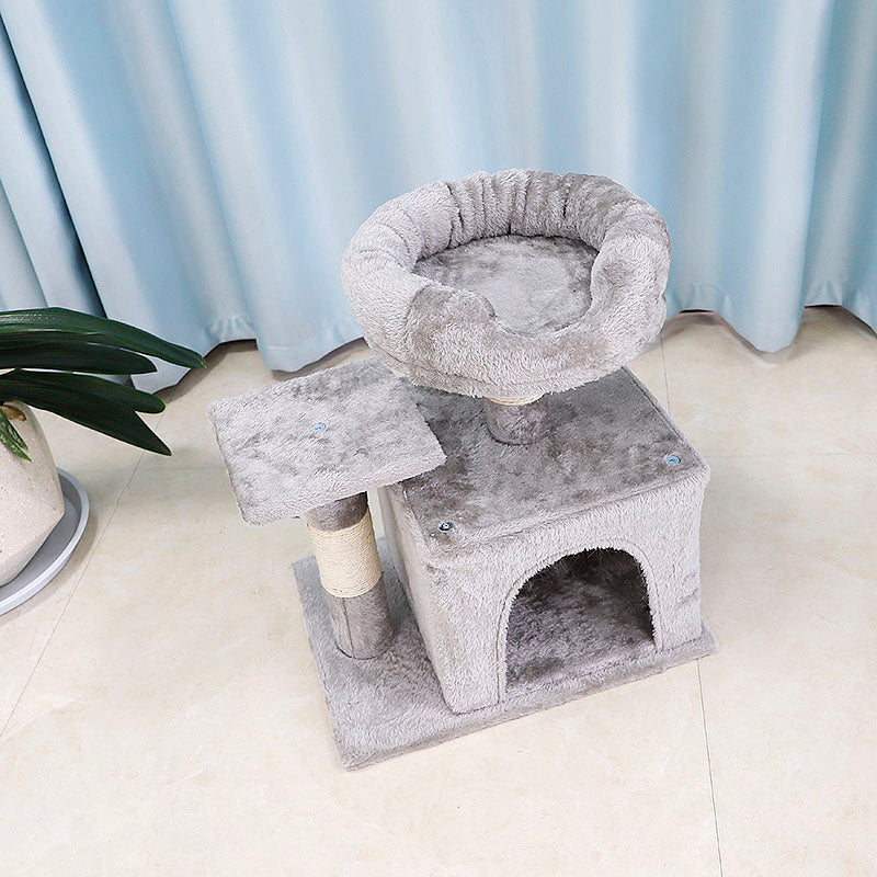 20 inch plush cat tree with condo