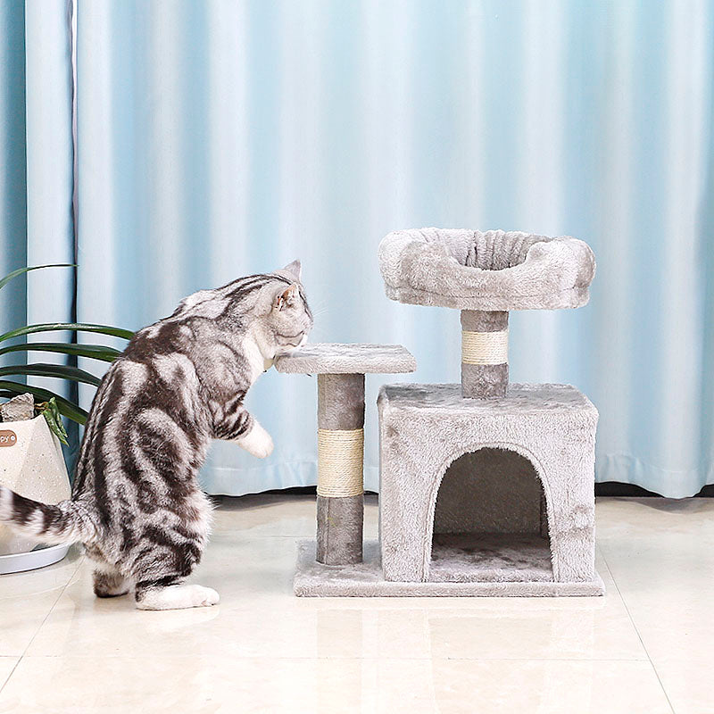 20 inch plush cat tree with condo