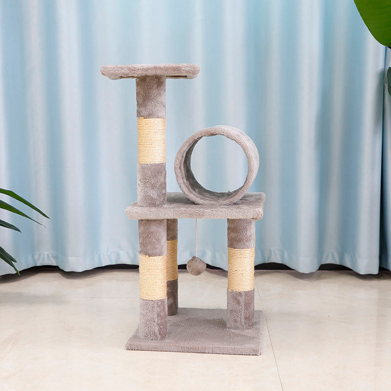 26 inch cat tree with tunnel