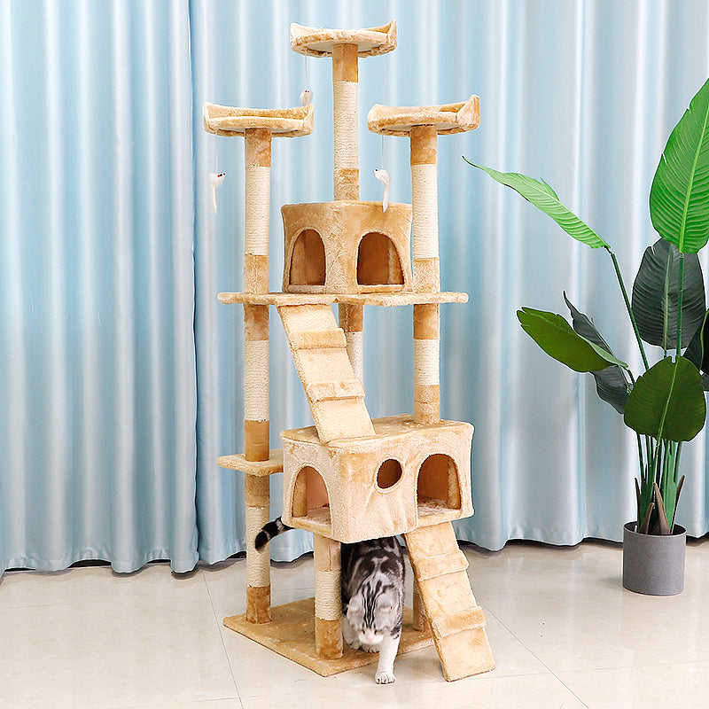 67-inch large cat activity center cat tower