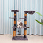 55" large cat activity center with basket