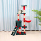 55" multi-level cat tree with ladder and condo