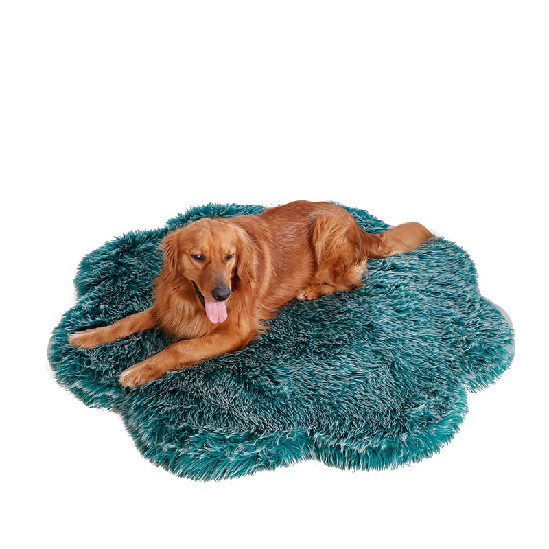 Orthopedic fluffy indoor dog bed