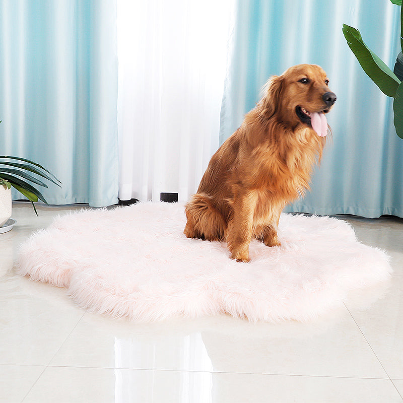 Orthopedic fluffy indoor dog bed