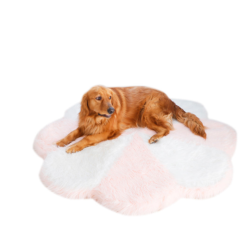 Orthopedic fluffy indoor dog bed