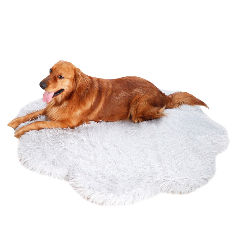 Orthopedic fluffy indoor dog bed