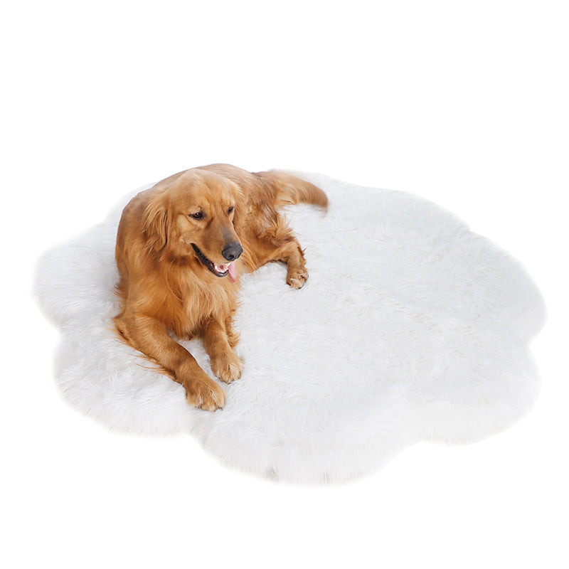 Orthopedic fluffy indoor dog bed