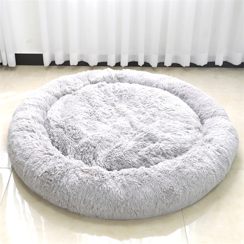 Lux Fur Donut  Dog Bed