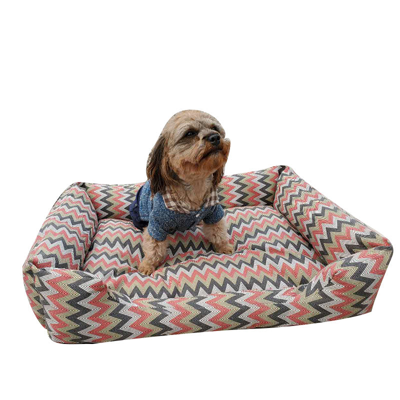 Camouflage pattern dog bed