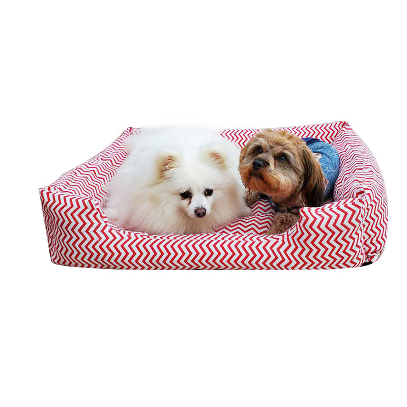 Camouflage pattern dog bed