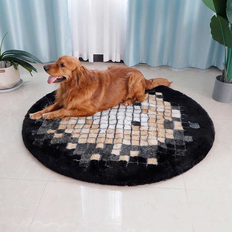 Washable cover big round dog bed