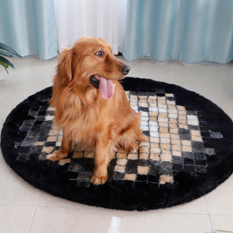 Washable cover big round dog bed