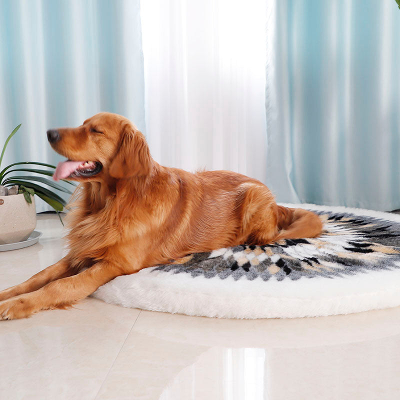 Super large round dog bed