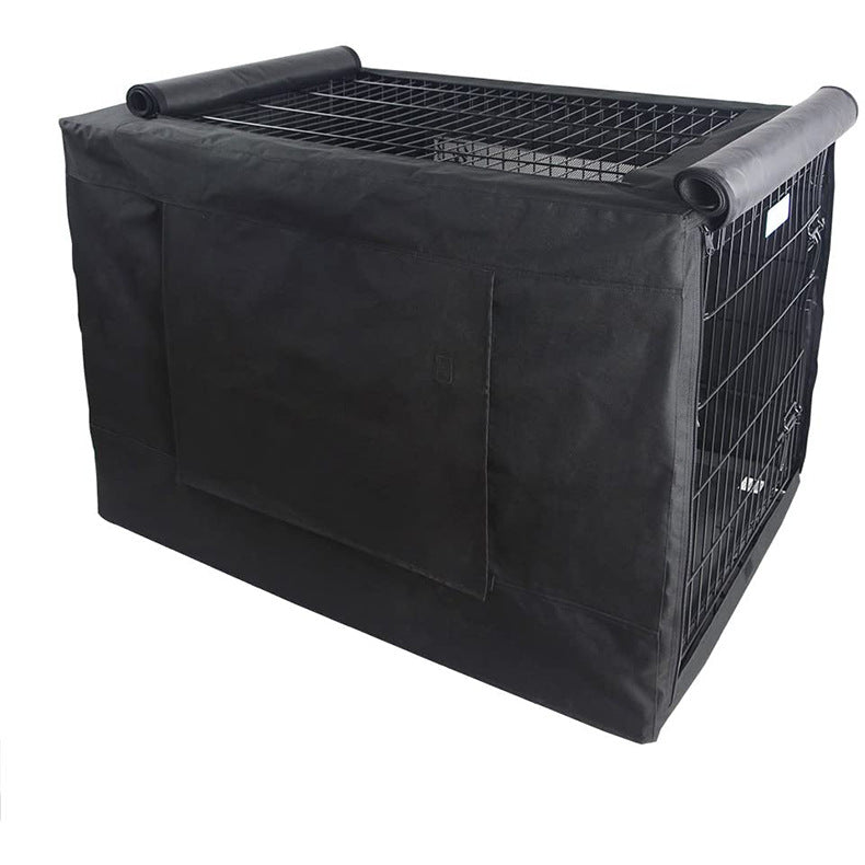 Cold-proof and warm dog crate cover