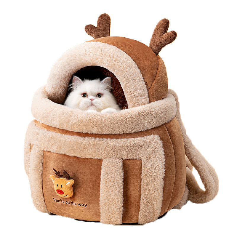 Winter Warm Cat Carrier for Outdoor