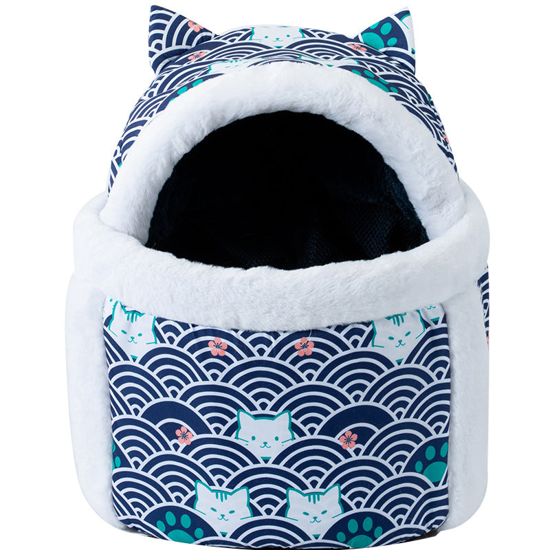 Winter Warm Cat Carrier for Outdoor