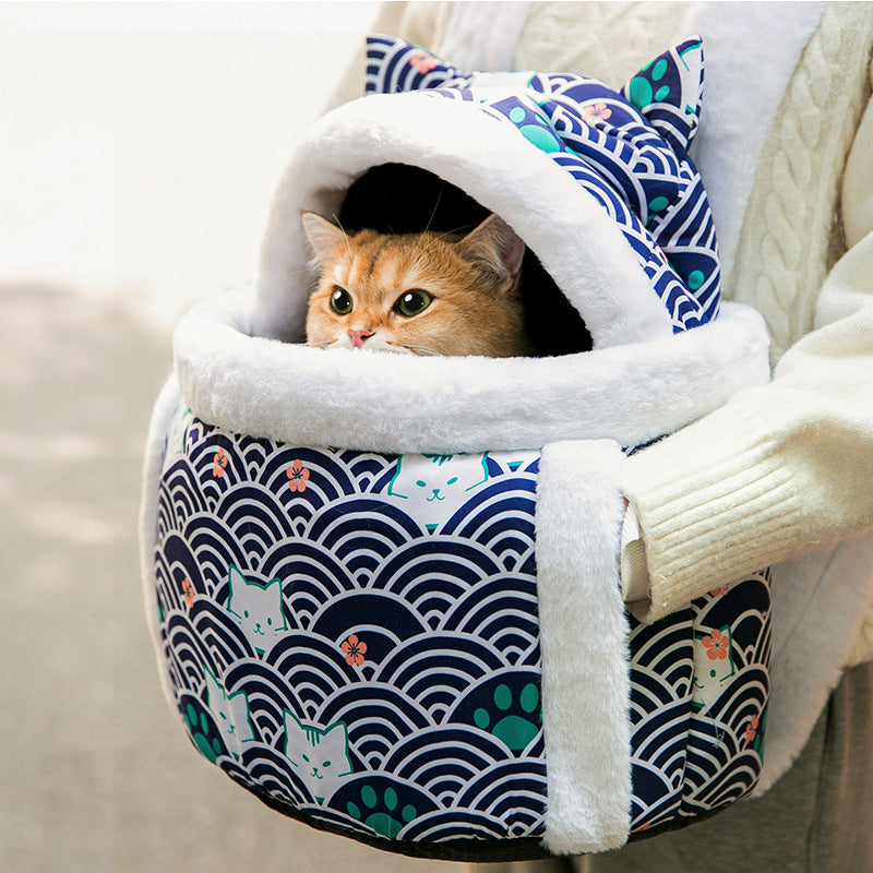 Winter Warm Cat Carrier for Outdoor