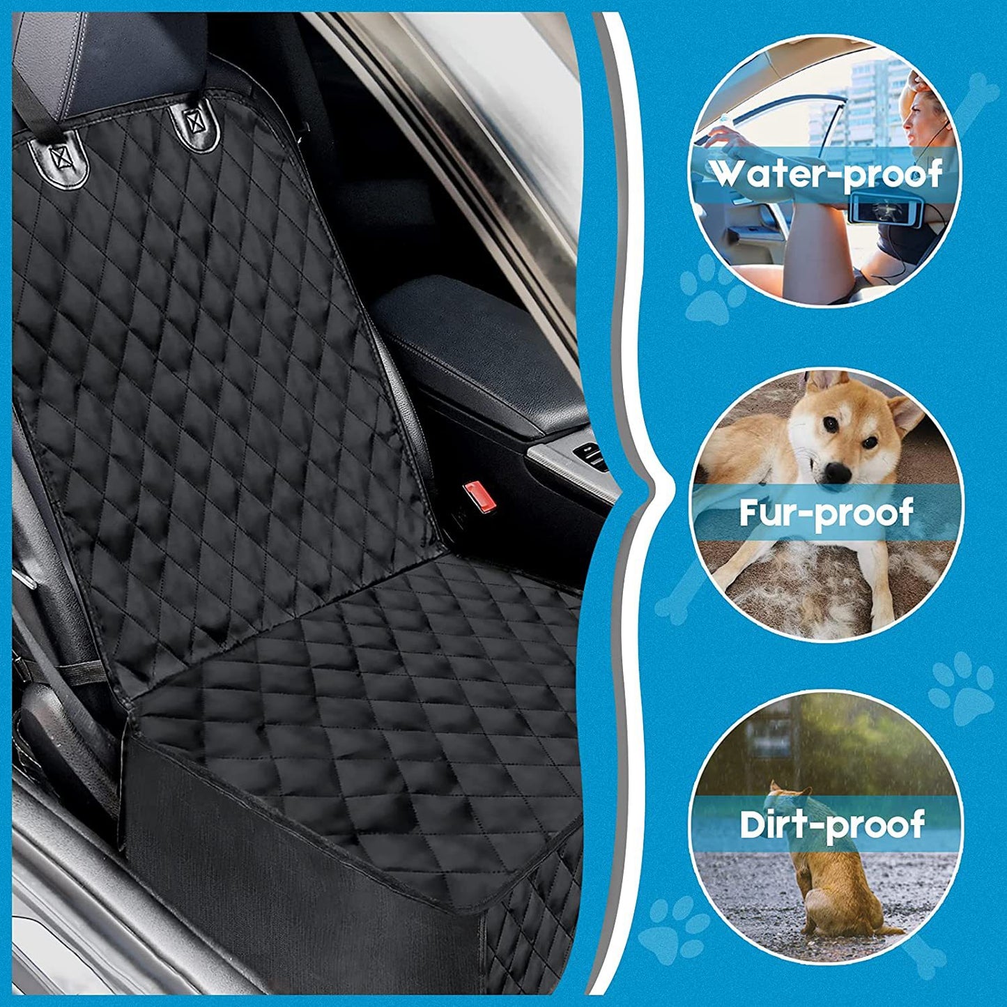 Front row single seat pet car mat