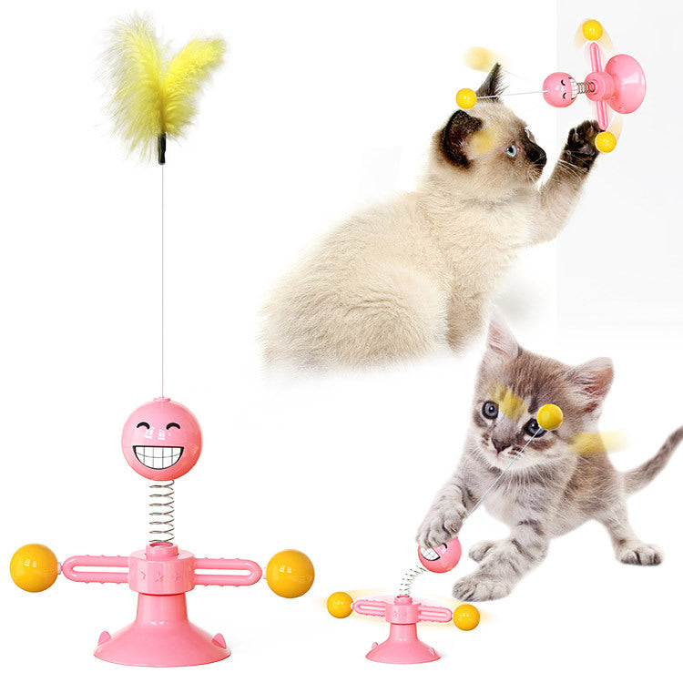 Spring doll cat toys