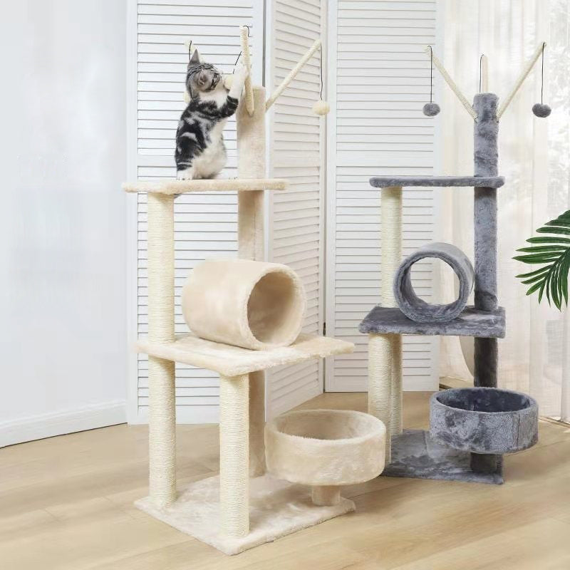 Medium cat tree with platform and tunnel