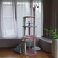 Plush cat tree with whale-shaped nest