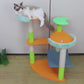 Multi-function colorful cat climbing frame