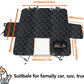 Pet back seat cover with window